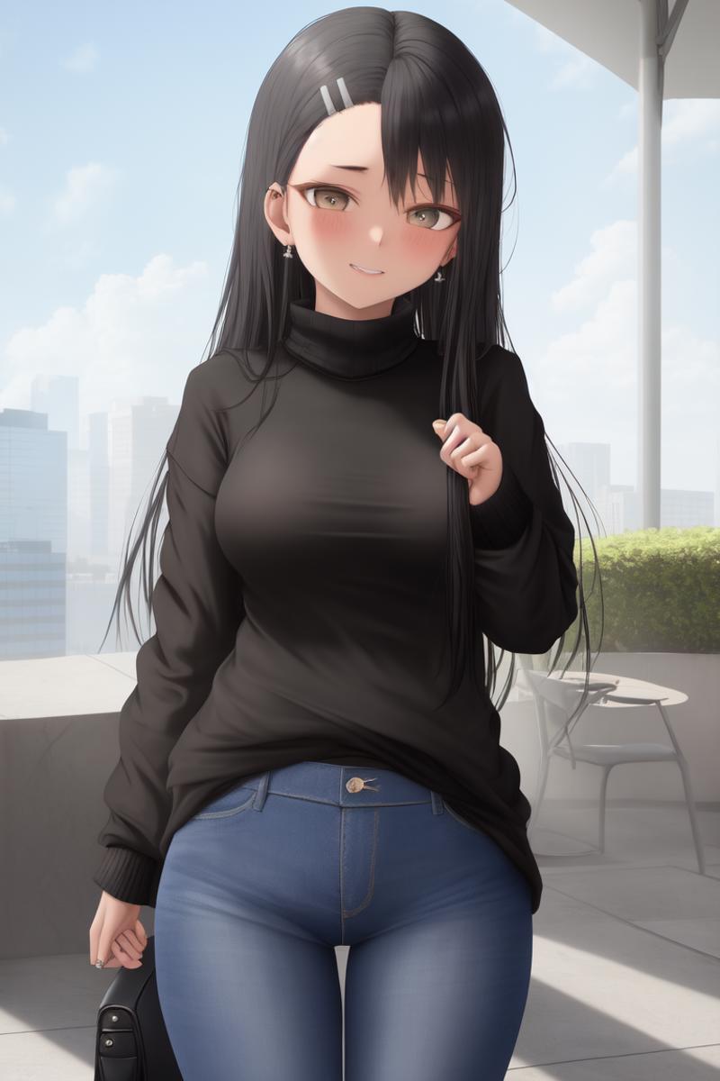 00322-3903467889-masterpiece, best quality, 8k,absurdres, 1girl,black sweater, jeans, 牛仔.png